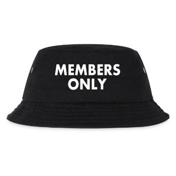 Members only - Kinder Bucket Hat - Schwarz - Vorne