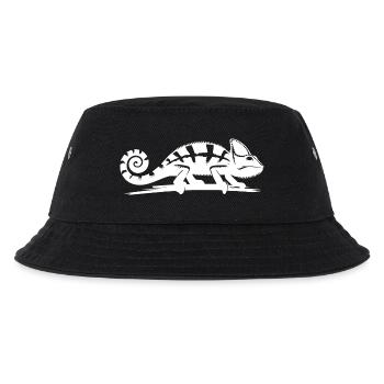 Children's chameleon wanders over a branch - Kids’ Bucket Hat - black - Front