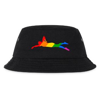 Rainbow Swimmer - Kinder Bucket Hat - Schwarz - Vorne