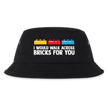 Ziegelbauer Ziegelbau Baumeister - Kinder Bucket Hat - Schwarz - Vorne