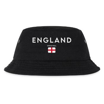 Flagge von England, britischer Stolz - Kinder Bucket Hat - Schwarz - Vorne
