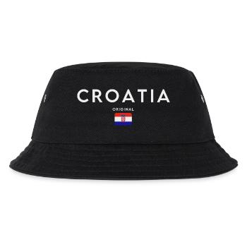 Drapeau croate, fierté croate - Bob Enfant - noir - Devant
