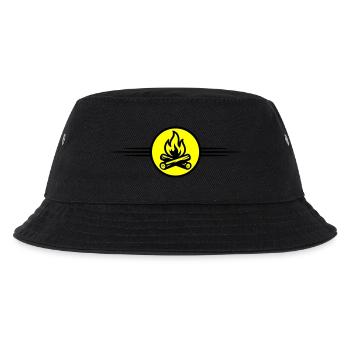 Fire Campfire Icon - Kids’ Bucket Hat - black - Front