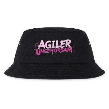 Agiler Ungehorsam - Kinder Bucket Hat - Schwarz - Vorne