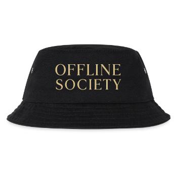Offline Society Lettering - Kids’ Bucket Hat - black - Front