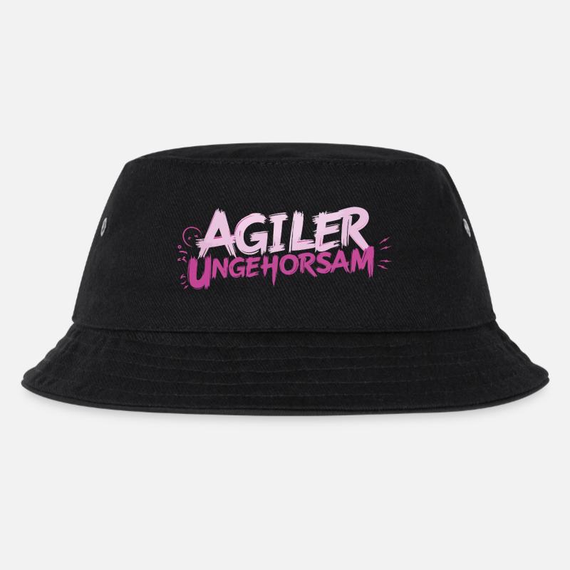 Agiler Ungehorsam - Statement - Kinder Bucket Hat - Schwarz