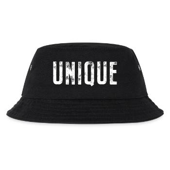 Unique Einzigartig Unikat Selbstwert Einzig Artig - Kinder Bucket Hat - Schwarz - Vorne