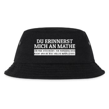 SARKASMUS - Du bist völlig kompliziert - Kinder Bucket Hat - Schwarz - Vorne