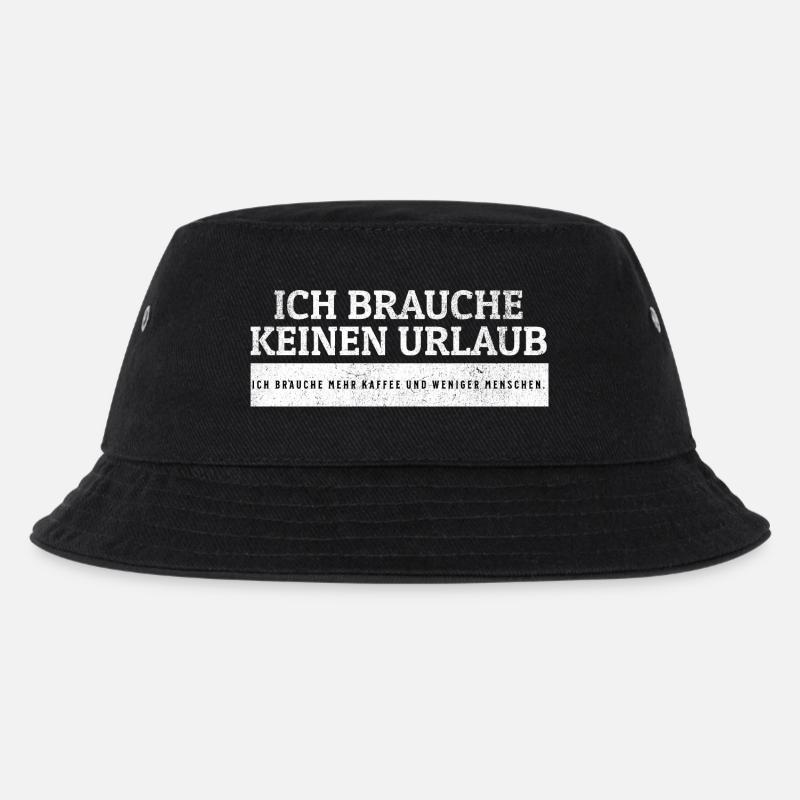 SARKASMUS - Mehr Kaffee. Weniger Menschen. - Kinder Bucket Hat - Schwarz