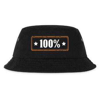 100% percent - Kids’ Bucket Hat - black - Front