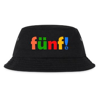 FÜNF 5 JAHRE JUNGE 5. GEBURTSTAG - Kinder Bucket Hat - Schwarz - Vorne