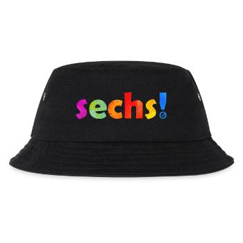 SECHS 6 JAHRE JUNGE 6. GEBURTSTAG - Kinder Bucket Hat - Schwarz - Vorne