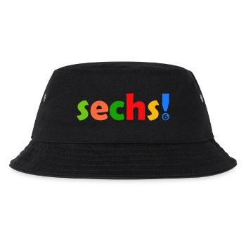 SECHS 6 JAHRE JUNGE 6. GEBURTSTAG - Kinder Bucket Hat - Schwarz - Vorne