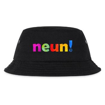 NEUN 9 JAHRE JUNGE 9. GEBURTSTAG - Kinder Bucket Hat - Schwarz - Vorne