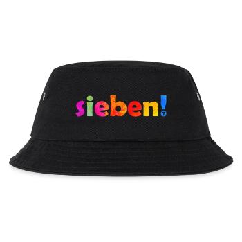 SIEBEN 7 JAHRE JUNGE 7. GEBURTSTAG - Kinder Bucket Hat - Schwarz - Vorne