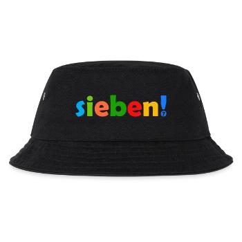 SIEBEN 7 JAHRE JUNGE 7. GEBURTSTAG - Kinder Bucket Hat - Schwarz - Vorne