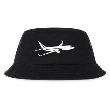 Flugzeug - Kinder Bucket Hat - Schwarz - Vorne
