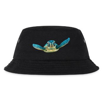 turtle schildkroete tiere animals10 - Kinder Bucket Hat - Schwarz - Vorne