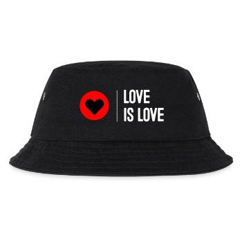 Love is Love - Kinder Bucket Hat - Schwarz - Vorne