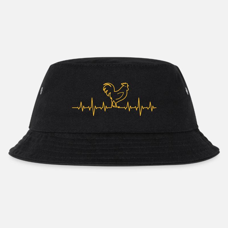 Hahn - Kinder Bucket Hat - Schwarz