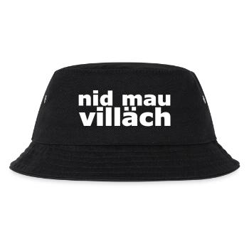 nid mau villäch - Kinder Bucket Hat - Schwarz - Vorne