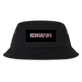 3D Effekt House Logo - Kinder Bucket Hat - Schwarz - Vorne