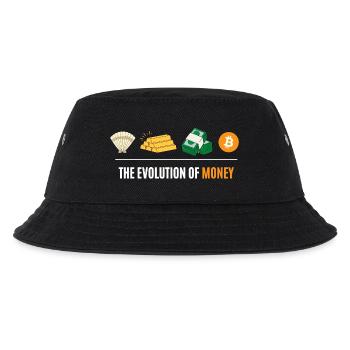 Die Evolution des Geldes - Kinder Bucket Hat - Schwarz - Vorne