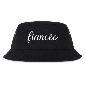 Verlobte passende Verlobung Hochzeit Flitterwochen - Kinder Bucket Hat - Schwarz - Vorne