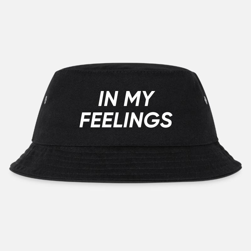 In my feelings - Kinder Bucket Hat - Schwarz