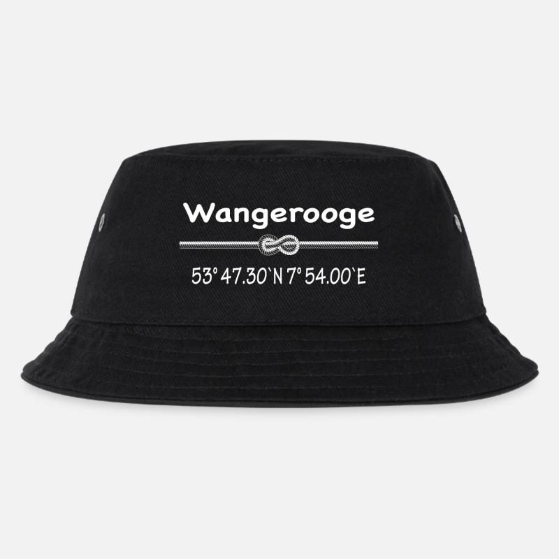 Wangerooge - Kinder Bucket Hat - Schwarz
