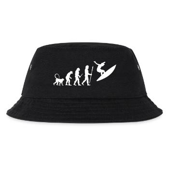 Entwicklung des Surfens - Kinder Bucket Hat - Schwarz - Vorne