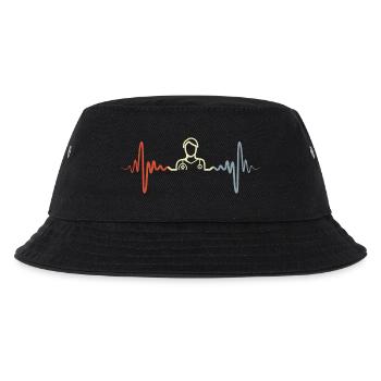 Tiermediziner Herzlinie - Kinder Bucket Hat - Schwarz - Vorne
