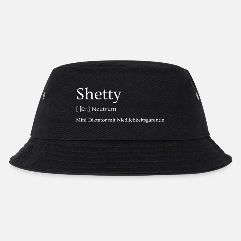 Shetty -kleiner Diktator mit Niedlichkeitsgarantie - Kinder Bucket Hat - Schwarz