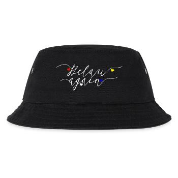 Helau, Fastnacht, Fassenacht, 5. Jahreszeit - Kinder Bucket Hat - Schwarz - Vorne
