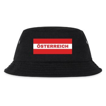 Austrian Flag - Kids’ Bucket Hat - black - Front