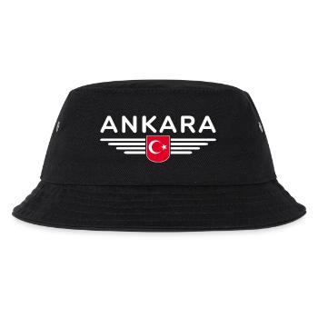 Türkei Ankara Türkiye Istanbul T Shirt Design - Kinder Bucket Hat - Schwarz - Vorne
