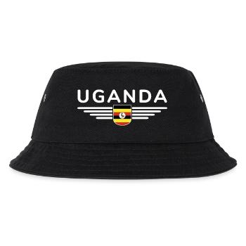 Uganda T-Shirt for Explorers - Kids’ Bucket Hat - black - Front