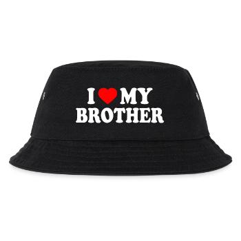 i love my brother - Kinder Bucket Hat - Schwarz - Vorne