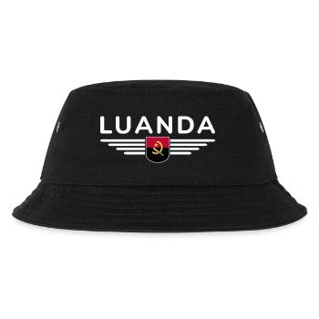 Luanda Design – Stolz der Hauptstadt - Kinder Bucket Hat - Schwarz - Vorne