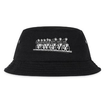 Radfahrer Line Art - Kinder Bucket Hat - Schwarz - Vorne