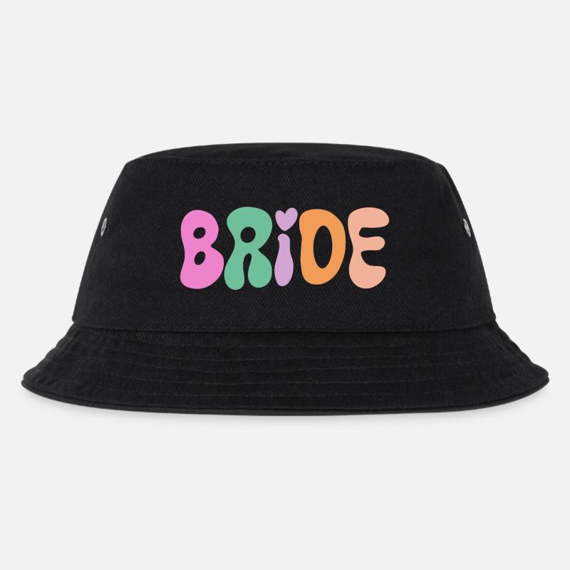 Bride - Kids’ Bucket Hat - black