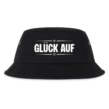 Glueck auf Verliebt - Kinder Bucket Hat - Schwarz - Vorne