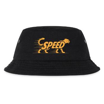 Cheetah Speed - Cooles Katzenlogo - Kinder Bucket Hat - Schwarz - Vorne