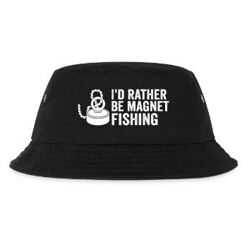 Neodymium Magnet Fishing Magnetic Fisher - Kids’ Bucket Hat - black - Front