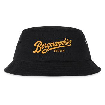 Bergmannkiez Vintage Schriftzug - Kinder Bucket Hat - Schwarz - Vorne