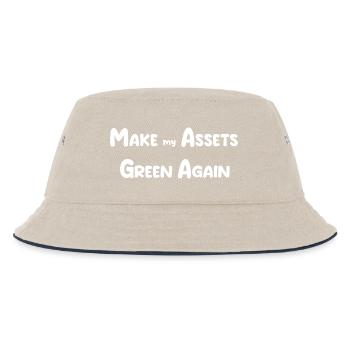 MAGA hats - Kids’ Bucket Hat - ecru/navy - Front