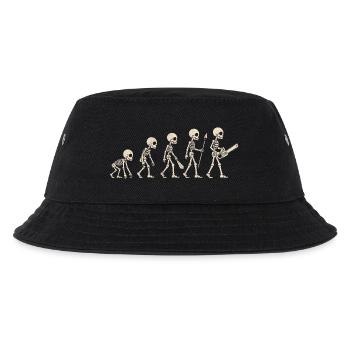 Skeleton Evolution - Funny Halloween Gift - Kids’ Bucket Hat - black - Front
