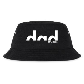 Dad Est. 2026 | Vater | Vatertag - Kinder Bucket Hat - Schwarz - Vorne