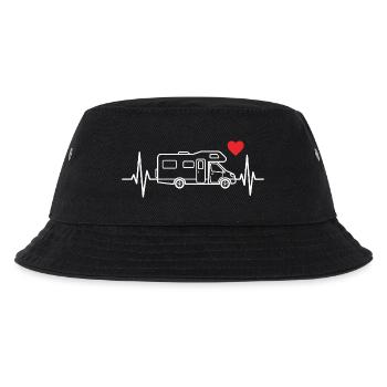 Wohnmobil camping t-shirt camper wohnwagen - Kinder Bucket Hat - Schwarz - Vorne