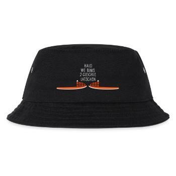 Zwei Latschen - Kinder Bucket Hat - Schwarz - Vorne
